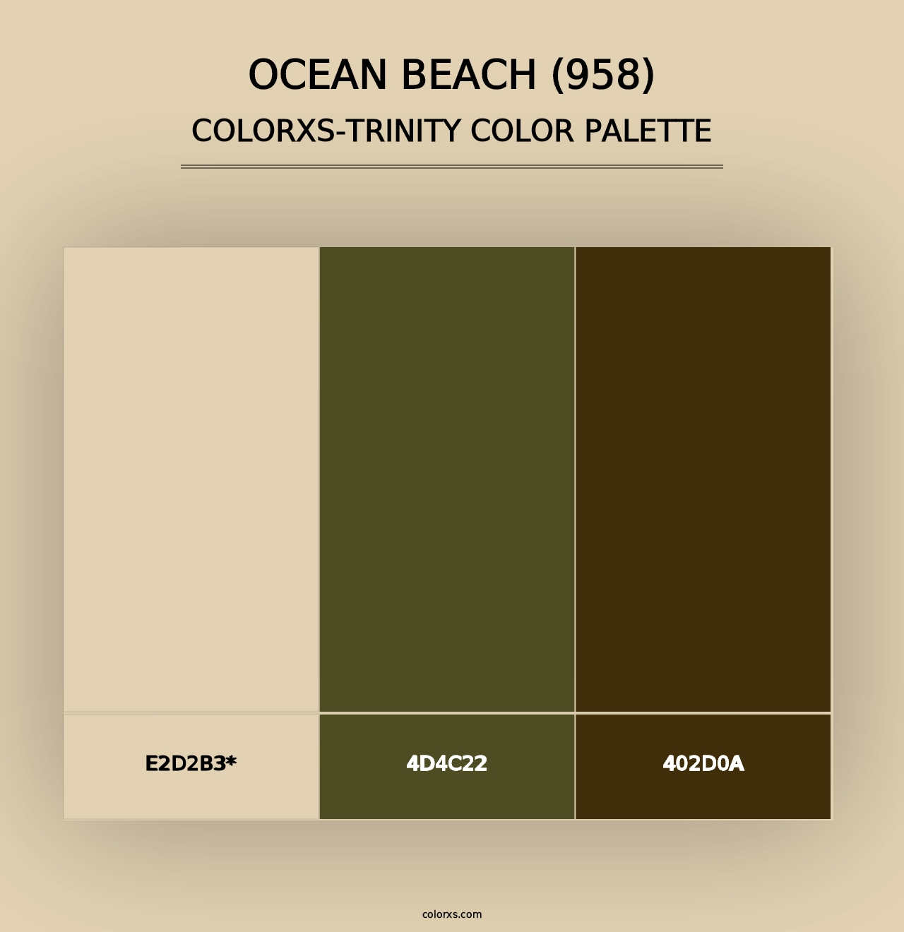 Ocean Beach (958) - Colorxs Trinity Palette