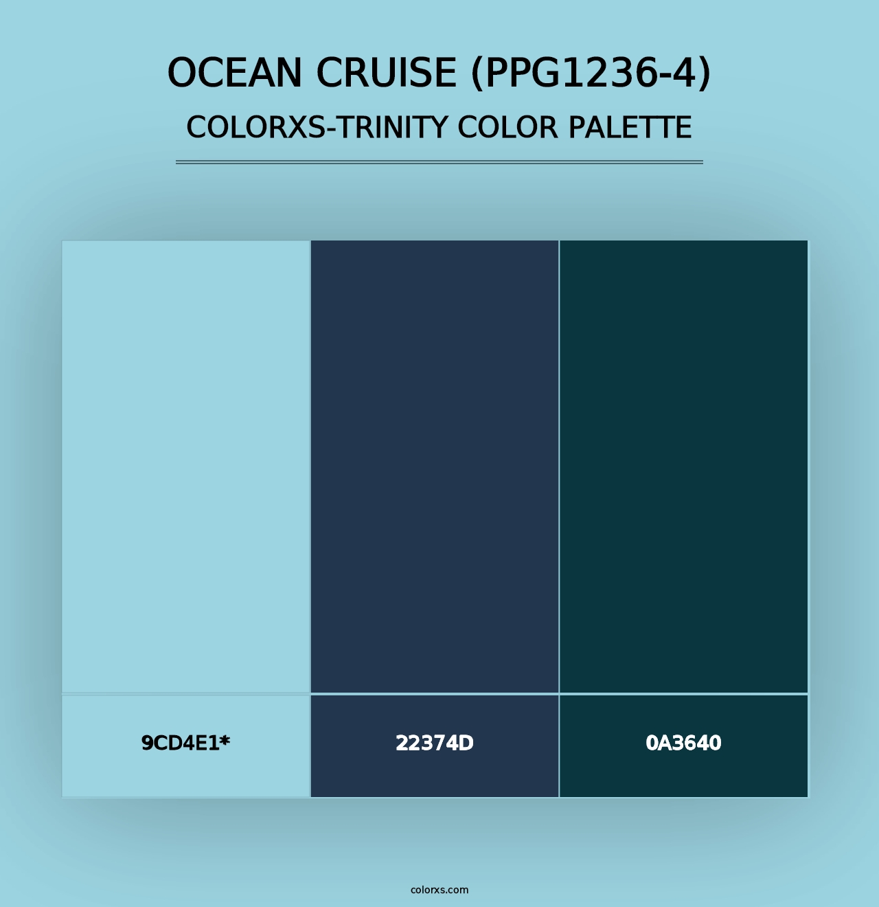 Ocean Cruise (PPG1236-4) - Colorxs Trinity Palette