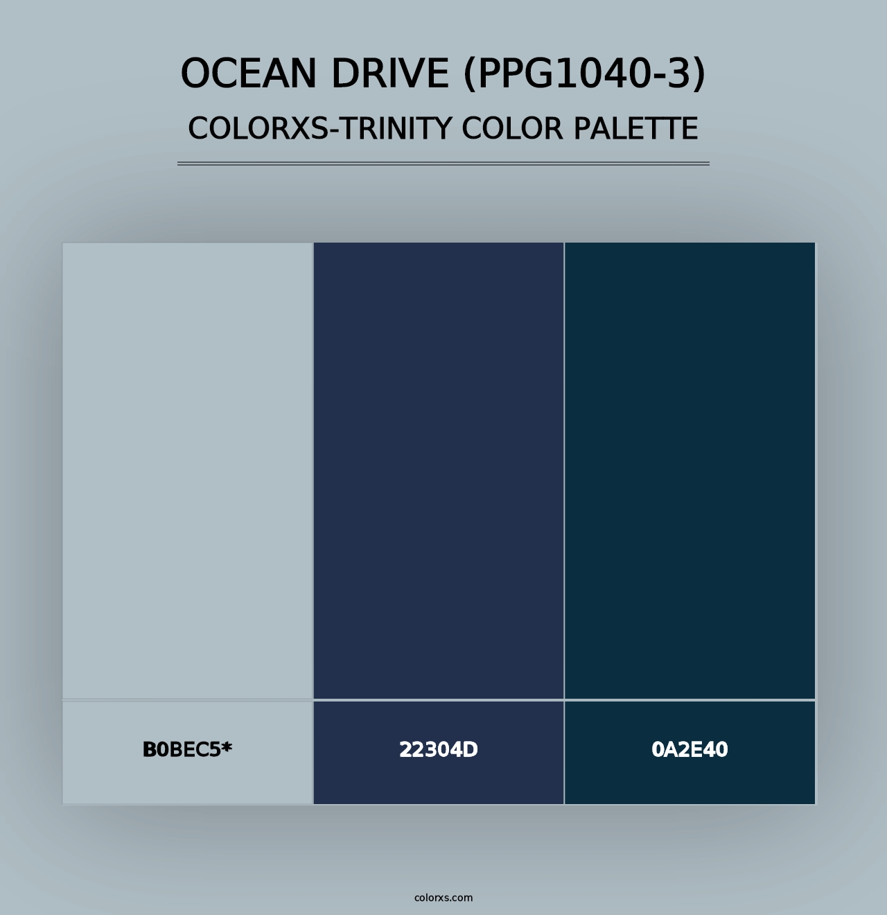 Ocean Drive (PPG1040-3) - Colorxs Trinity Palette