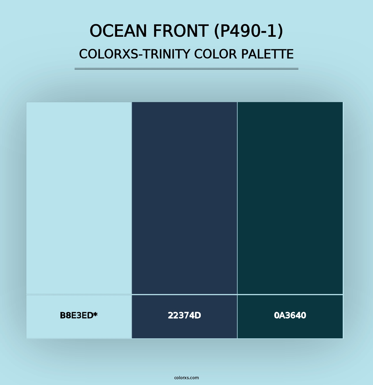 Ocean Front (P490-1) - Colorxs Trinity Palette