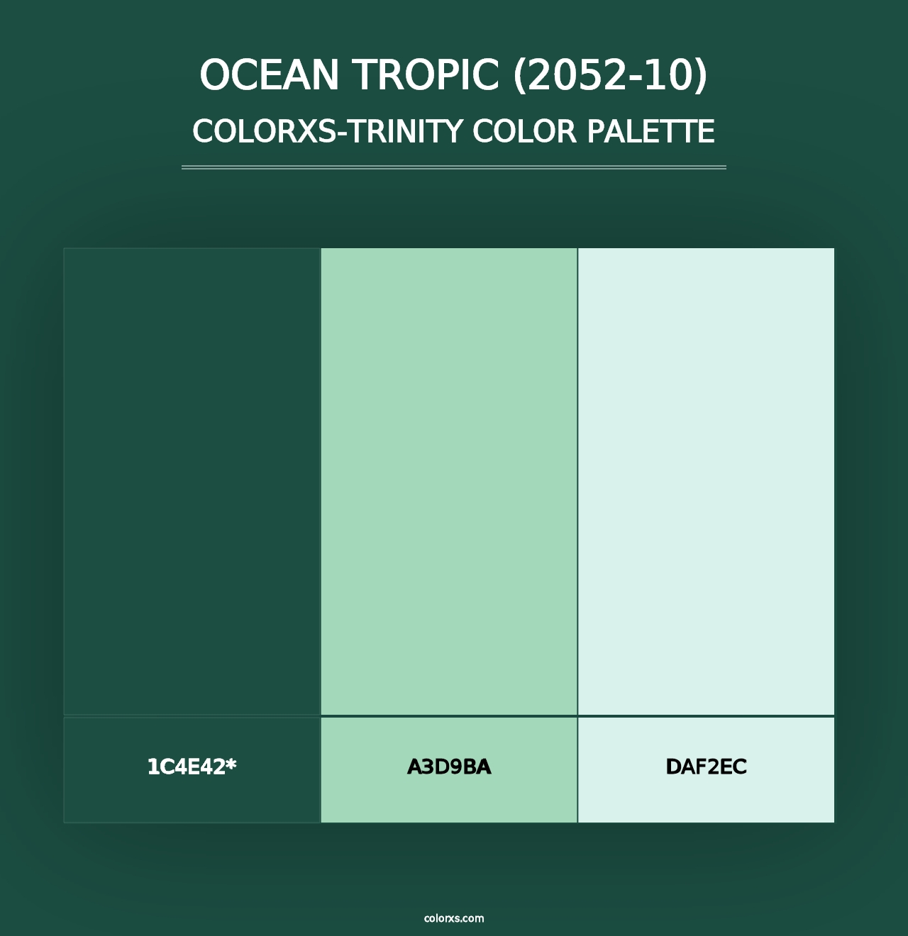 Ocean Tropic (2052-10) - Colorxs Trinity Palette