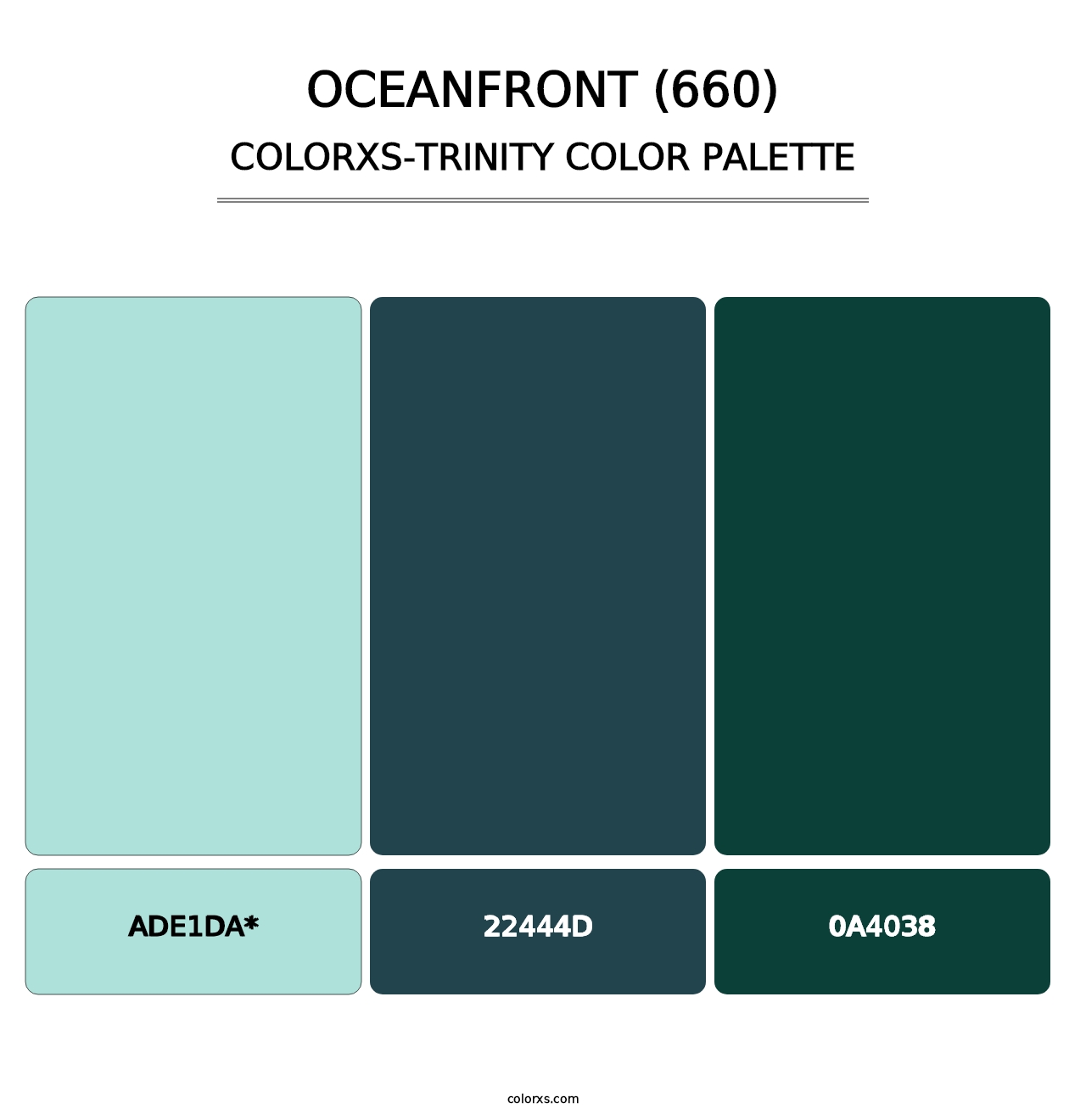 Oceanfront (660) - Colorxs Trinity Palette