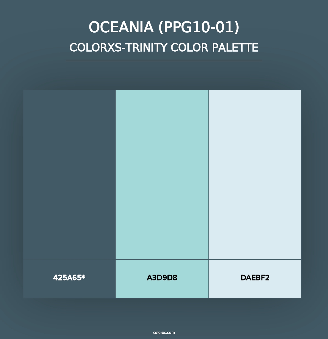 Oceania (PPG10-01) - Colorxs Trinity Palette