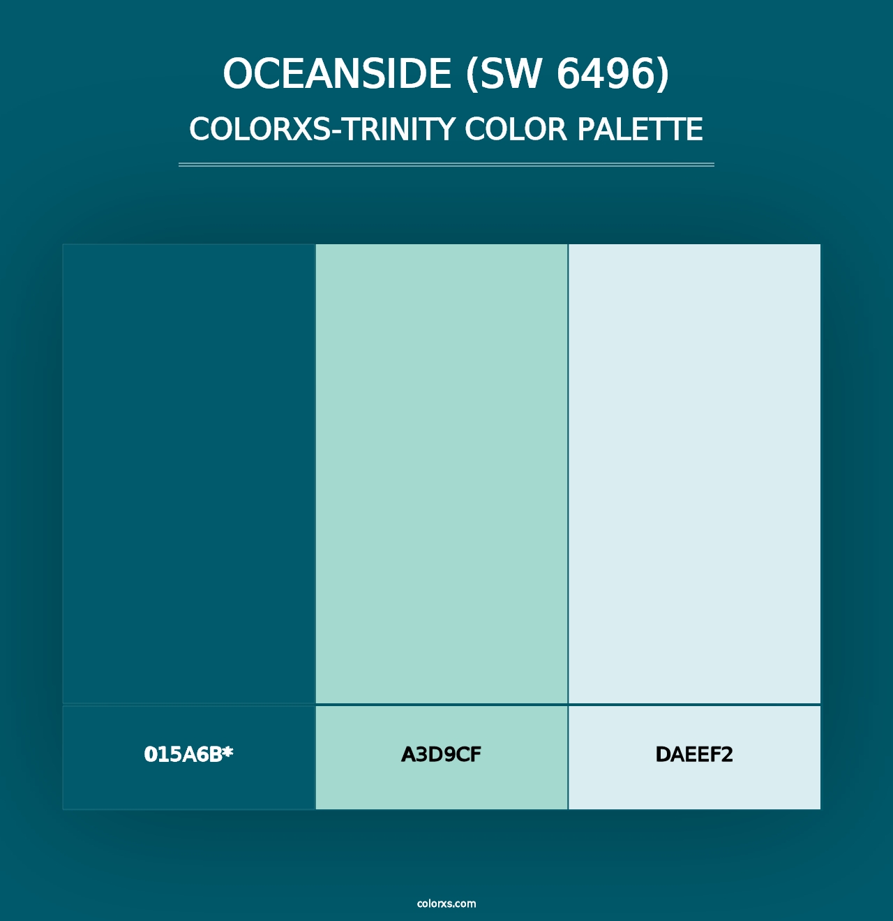 Oceanside (SW 6496) - Colorxs Trinity Palette