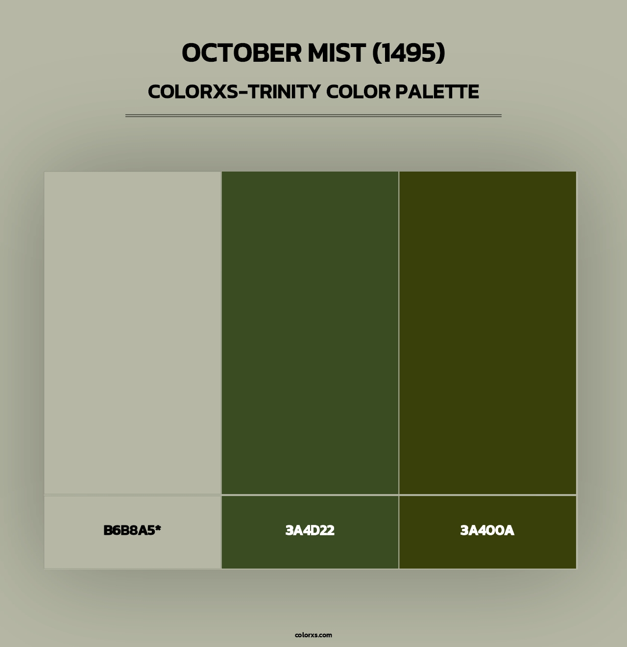 October Mist (1495) - Colorxs Trinity Palette