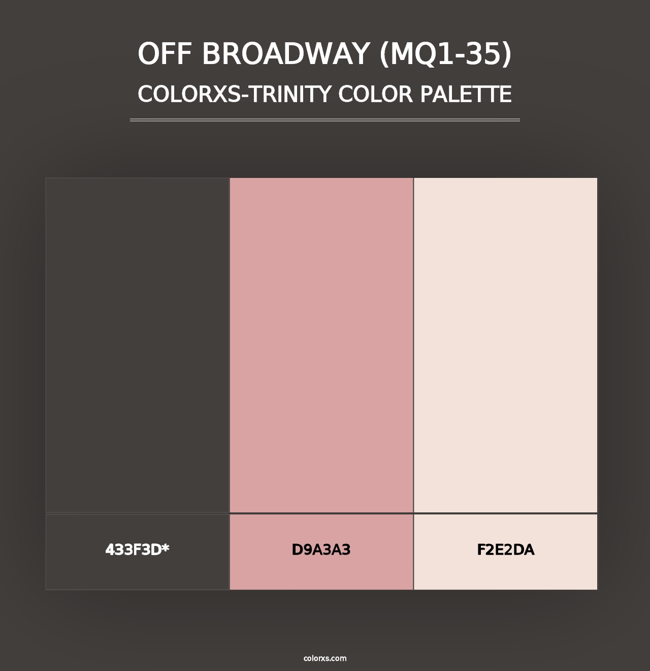 Off Broadway (MQ1-35) - Colorxs Trinity Palette