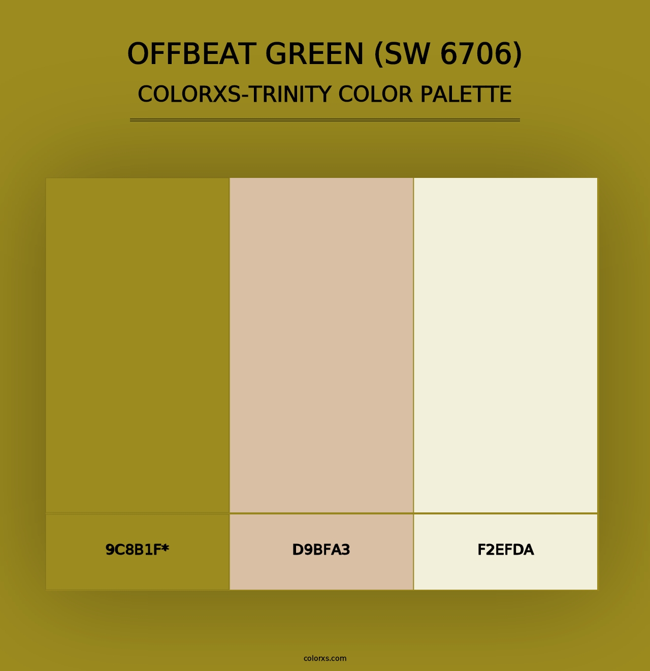 Offbeat Green (SW 6706) - Colorxs Trinity Palette