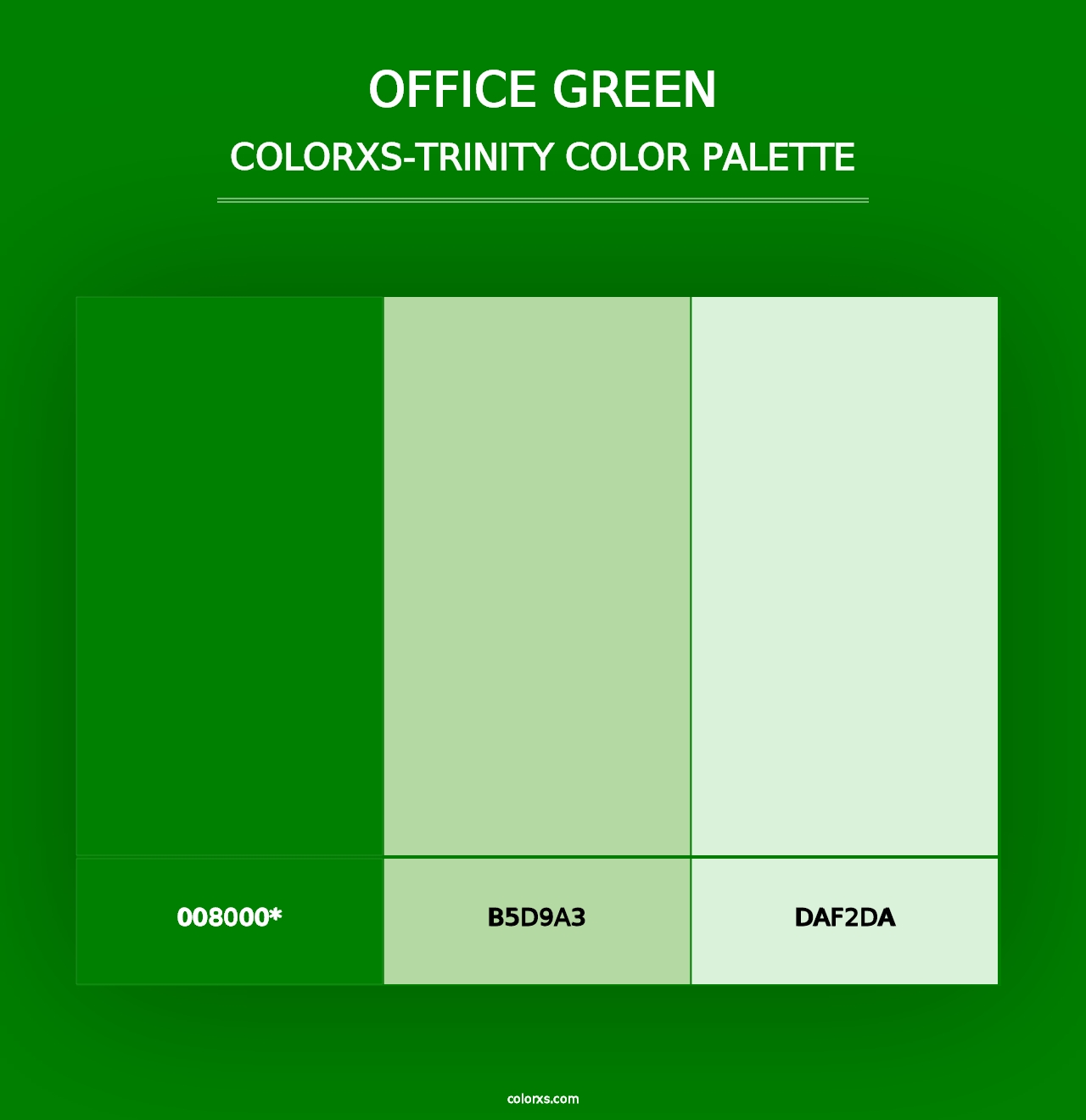 Office Green - Colorxs Trinity Palette