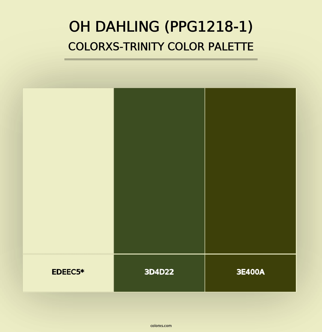 Oh Dahling (PPG1218-1) - Colorxs Trinity Palette