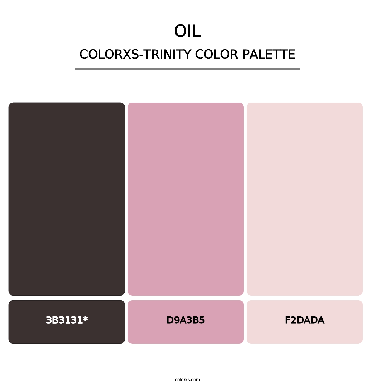 Oil - Colorxs Trinity Palette