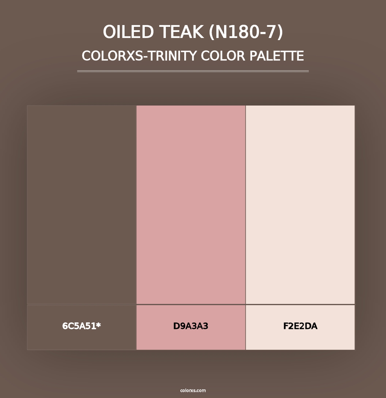 Oiled Teak (N180-7) - Colorxs Trinity Palette