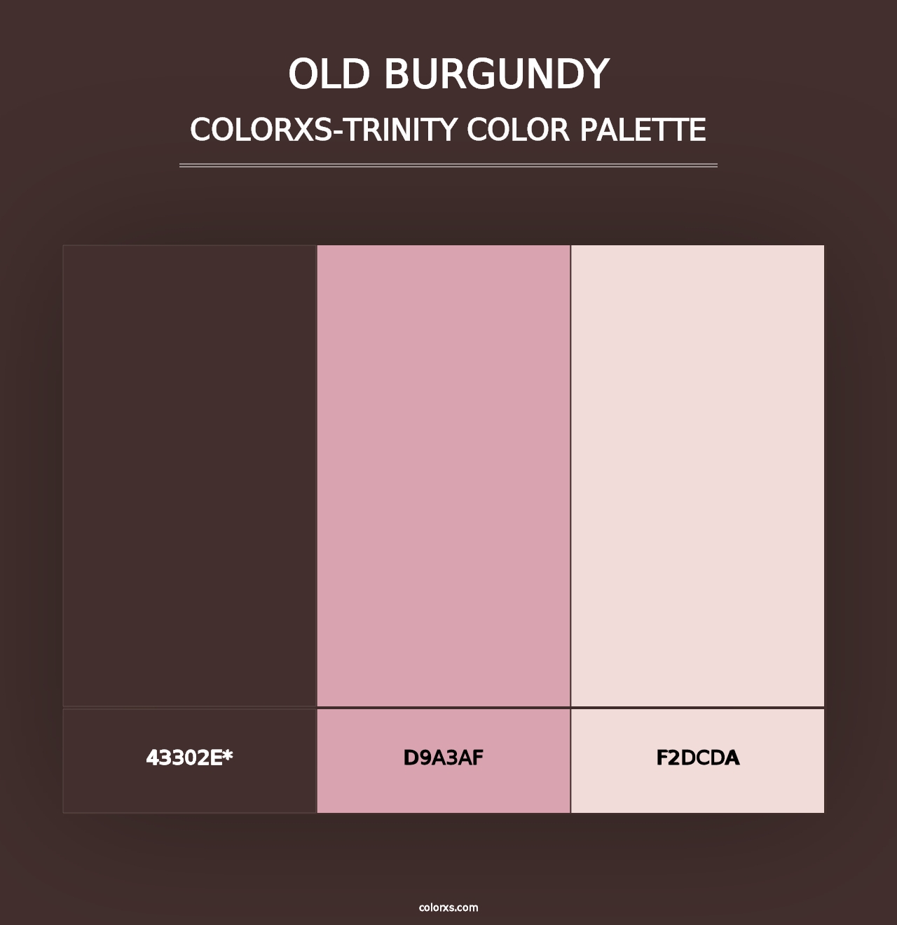 Old Burgundy - Colorxs Trinity Palette