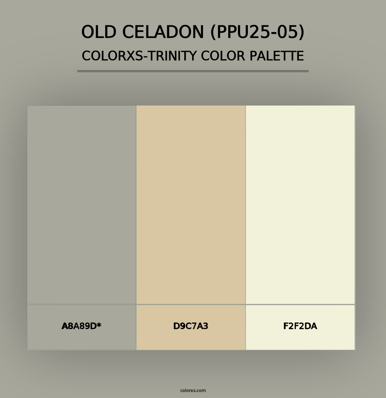 Old Celadon (PPU25-05) - Colorxs Trinity Palette