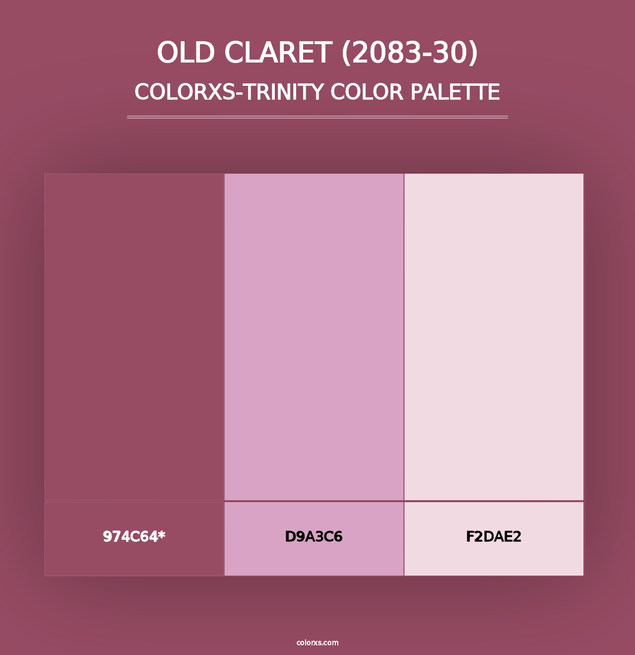 Old Claret (2083-30) - Colorxs Trinity Palette