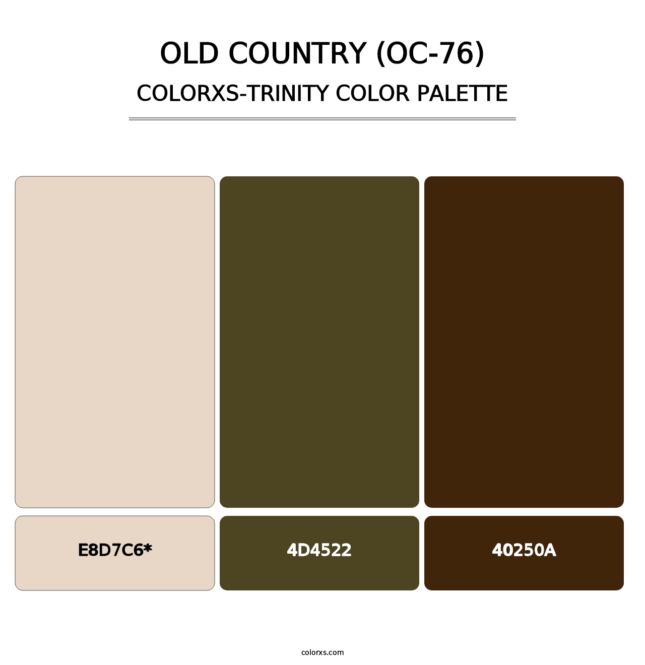 Old Country (OC-76) - Colorxs Trinity Palette