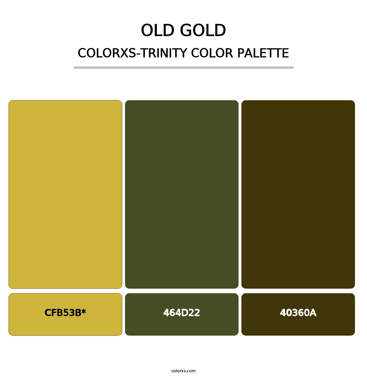 Old Gold - Colorxs Trinity Palette