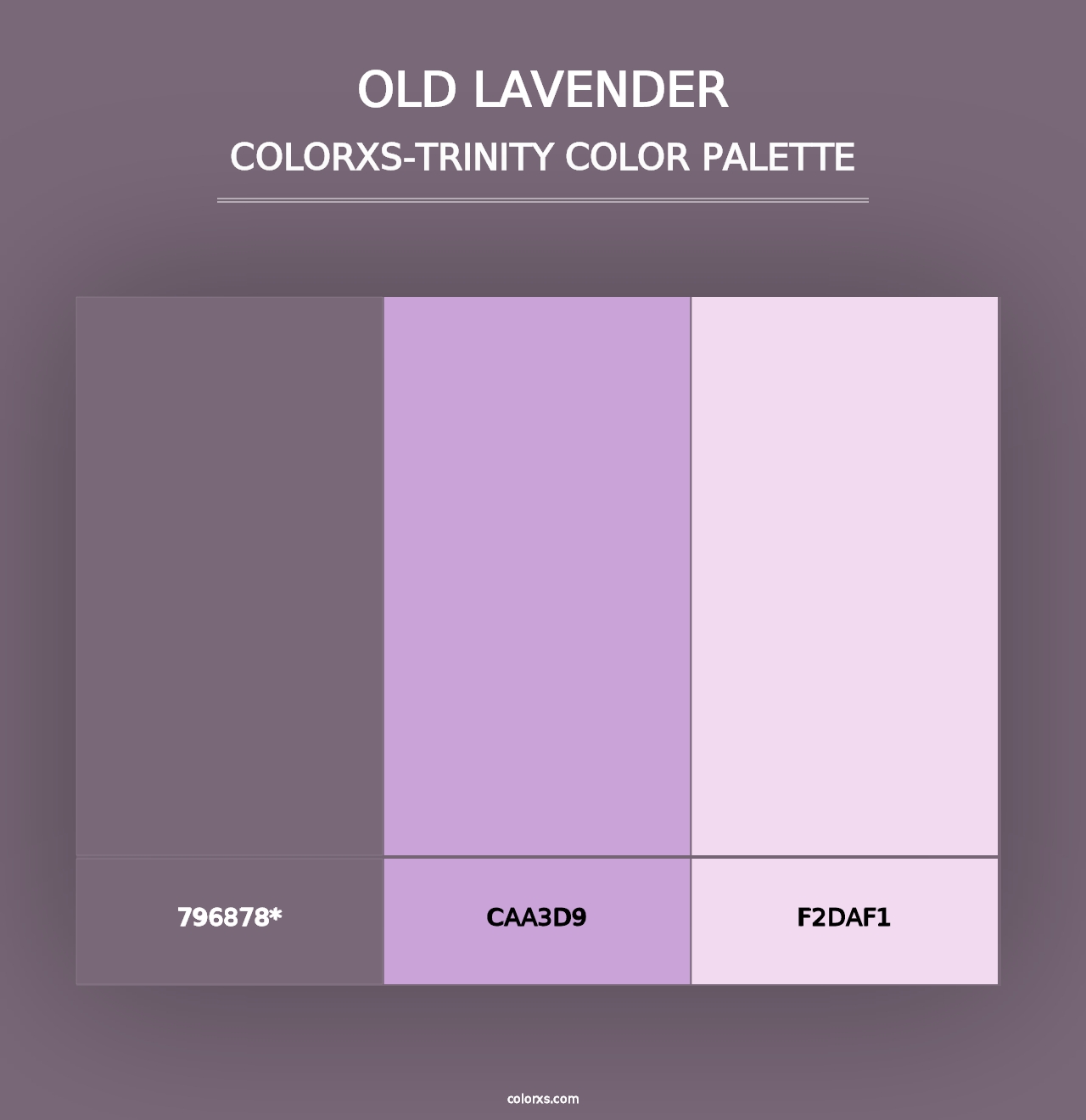 Old Lavender - Colorxs Trinity Palette