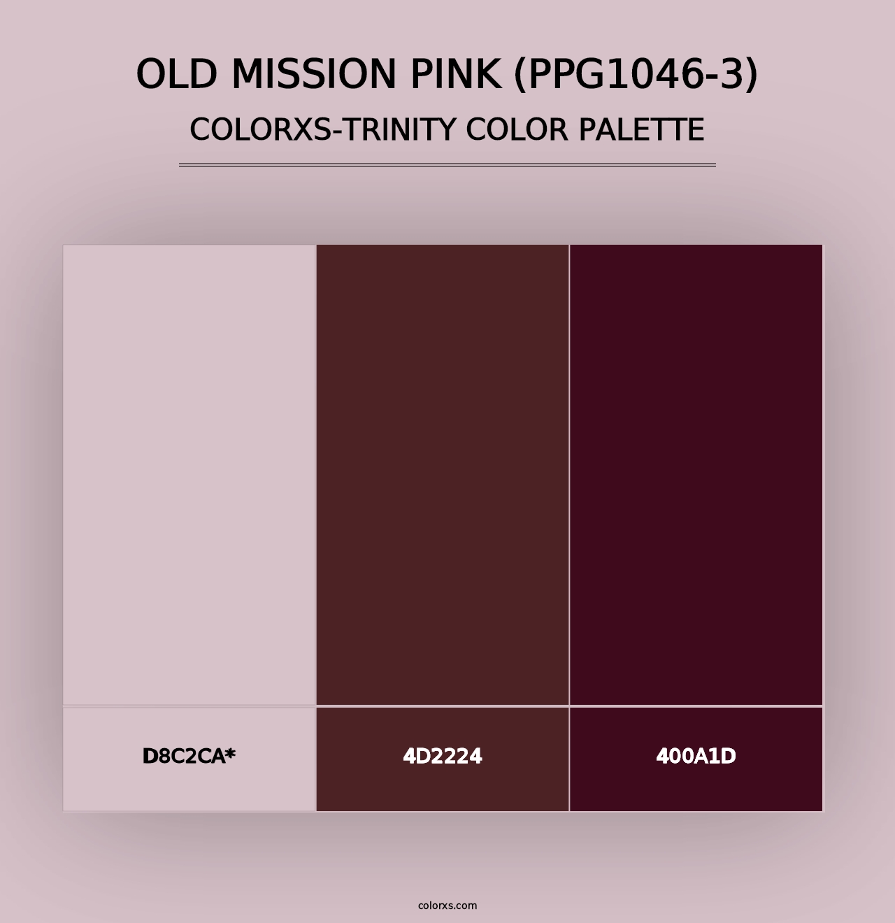 Old Mission Pink (PPG1046-3) - Colorxs Trinity Palette