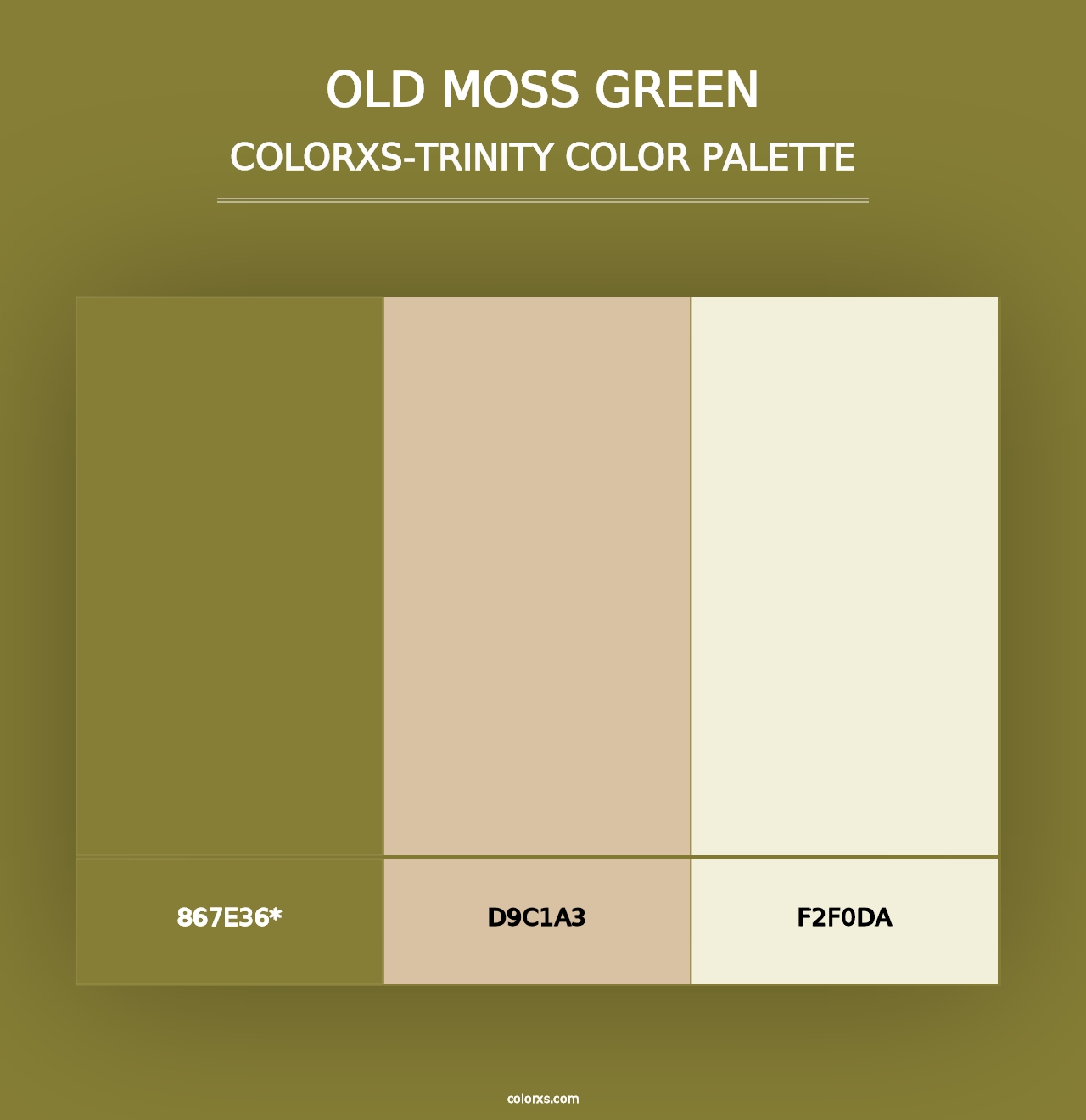 Old Moss Green - Colorxs Trinity Palette