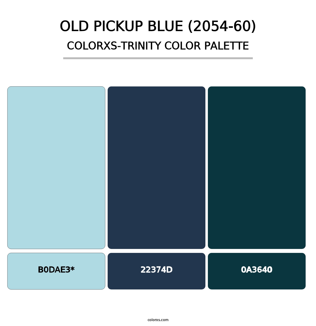 Old Pickup Blue (2054-60) - Colorxs Trinity Palette