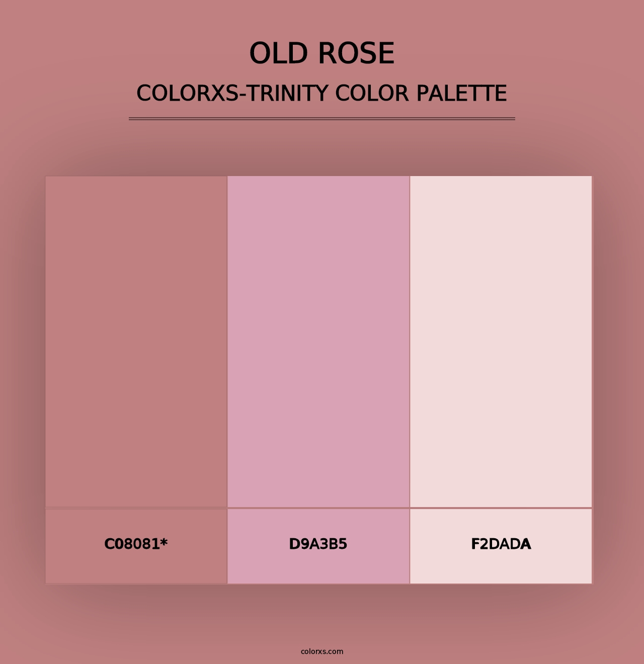 Old Rose - Colorxs Trinity Palette