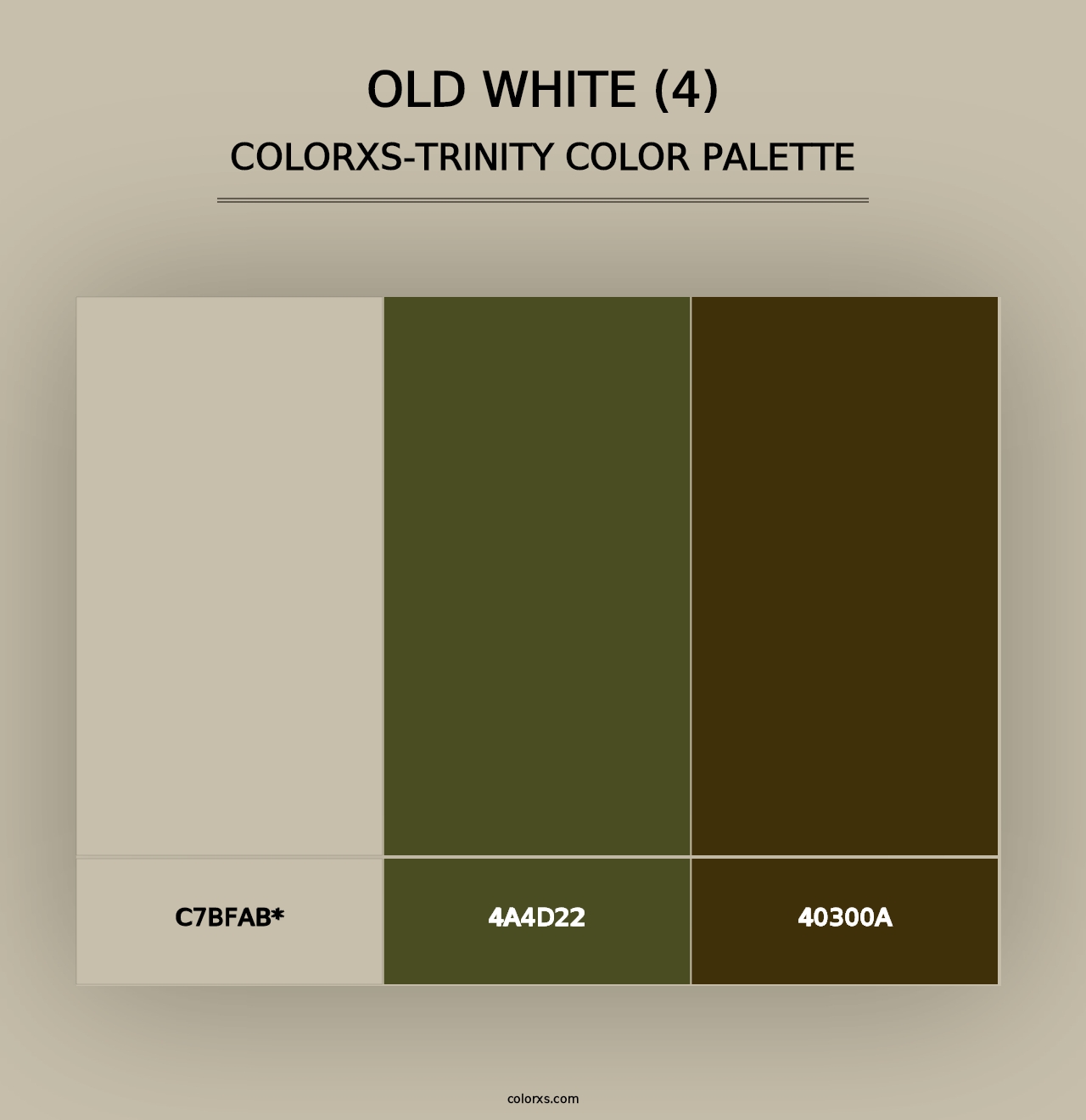 Old White (4) - Colorxs Trinity Palette