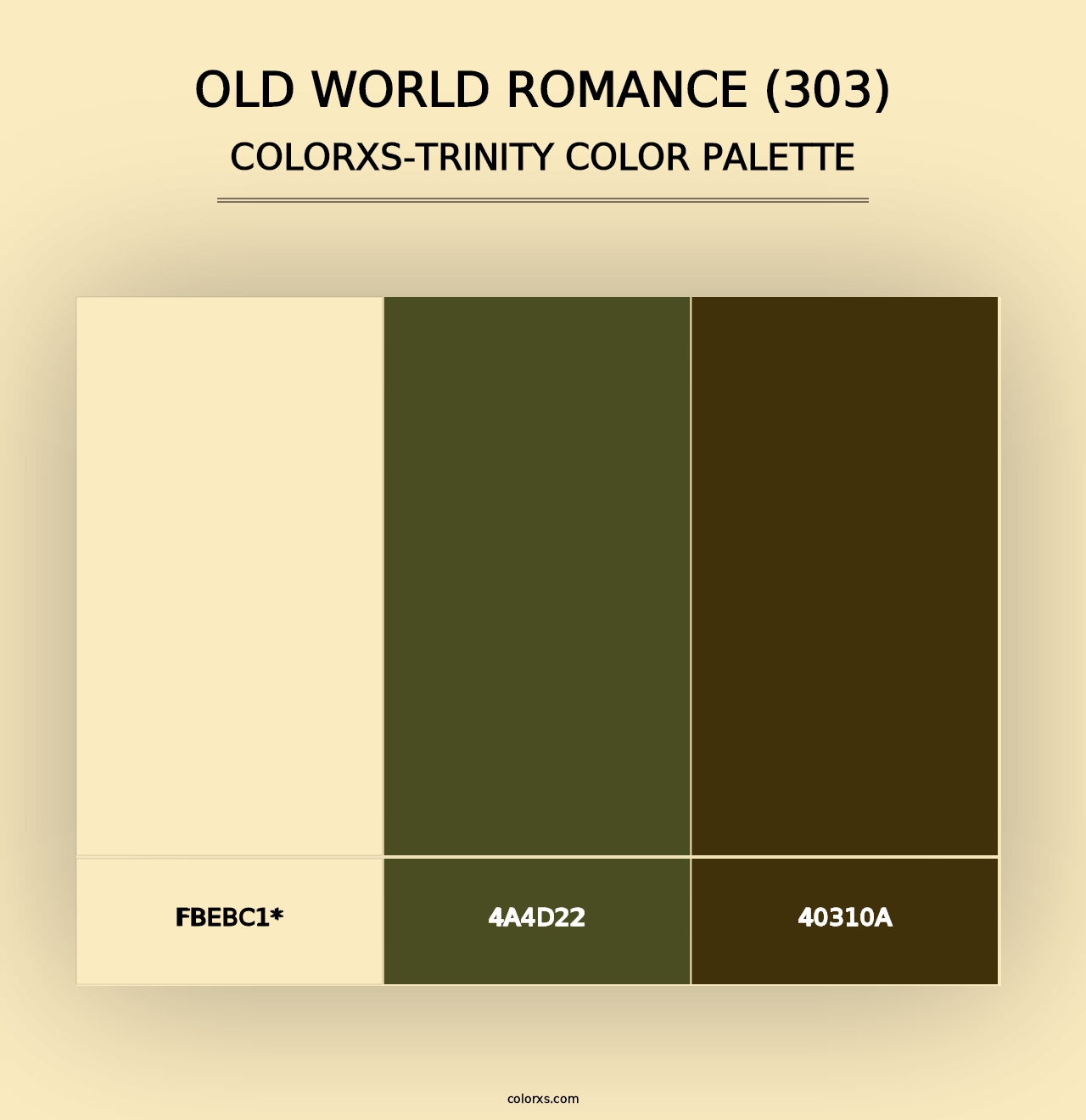 Old World Romance (303) - Colorxs Trinity Palette