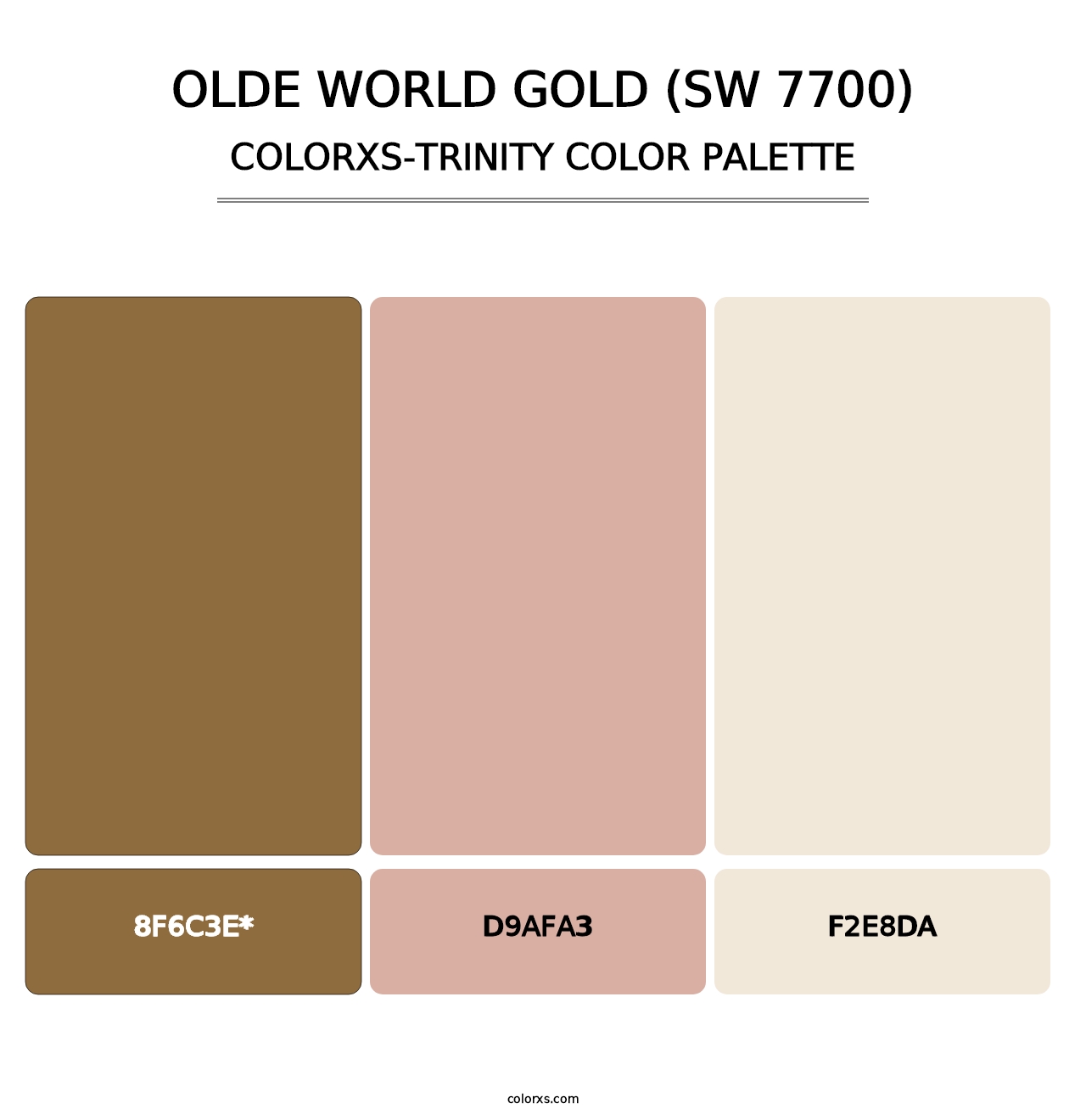 Olde World Gold (SW 7700) - Colorxs Trinity Palette