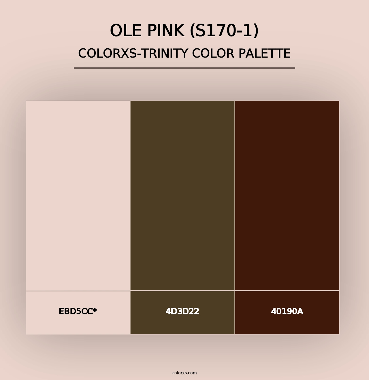 Ole Pink (S170-1) - Colorxs Trinity Palette