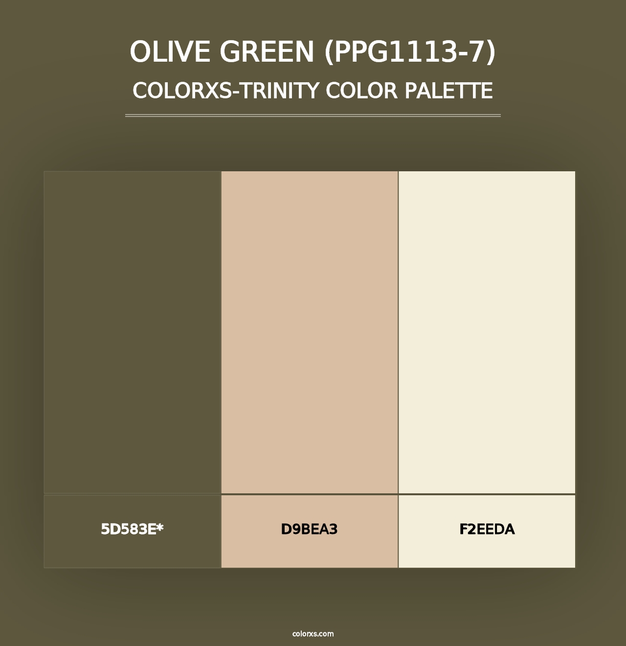 Olive Green (PPG1113-7) - Colorxs Trinity Palette