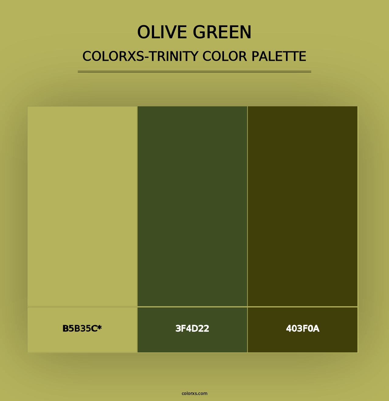 Olive Green - Colorxs Trinity Palette