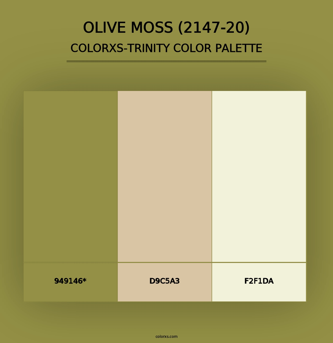 Olive Moss (2147-20) - Colorxs Trinity Palette