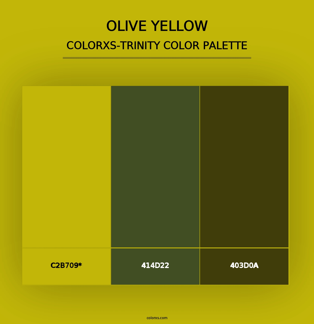 Olive Yellow - Colorxs Trinity Palette