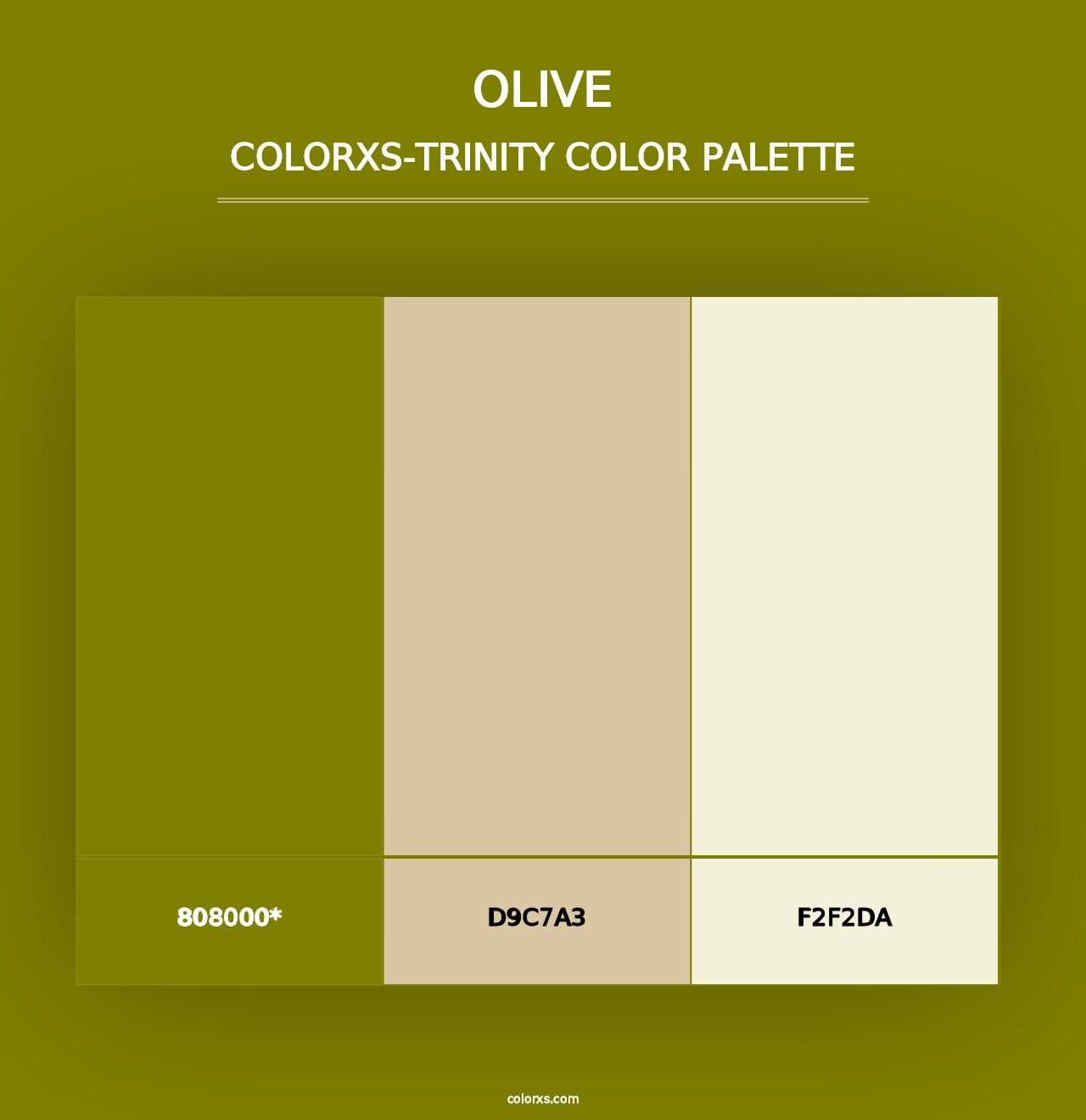 Olive - Colorxs Trinity Palette