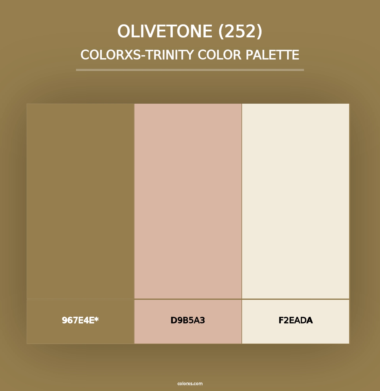 Olivetone (252) - Colorxs Trinity Palette