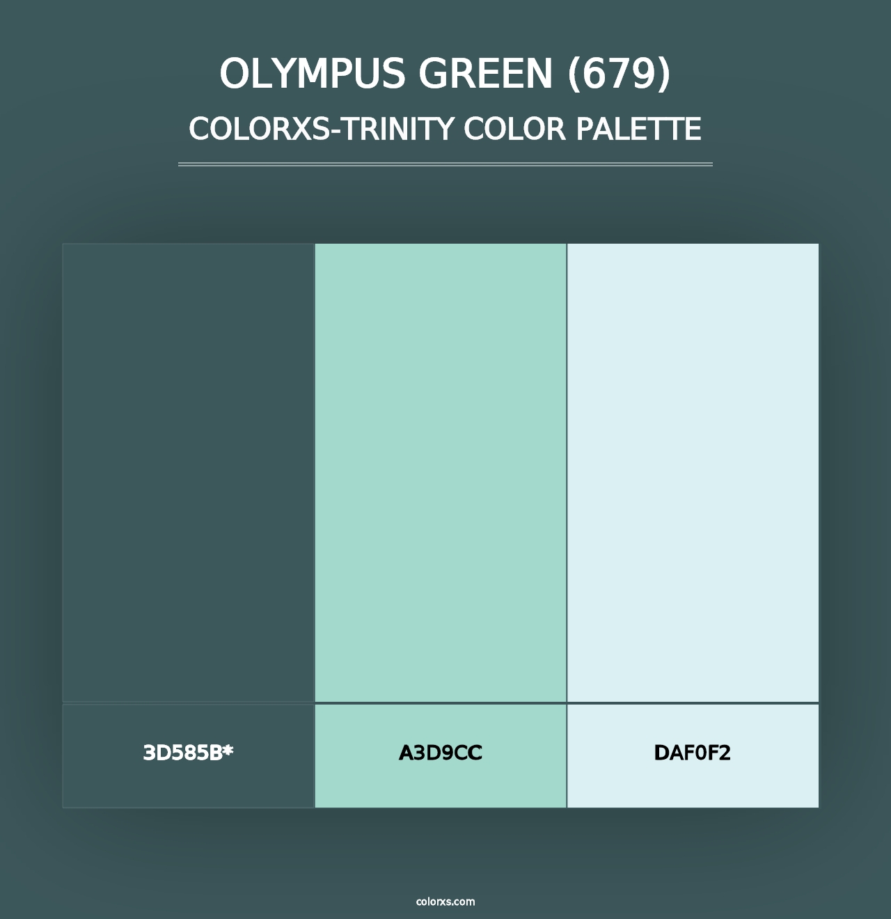 Olympus Green (679) - Colorxs Trinity Palette