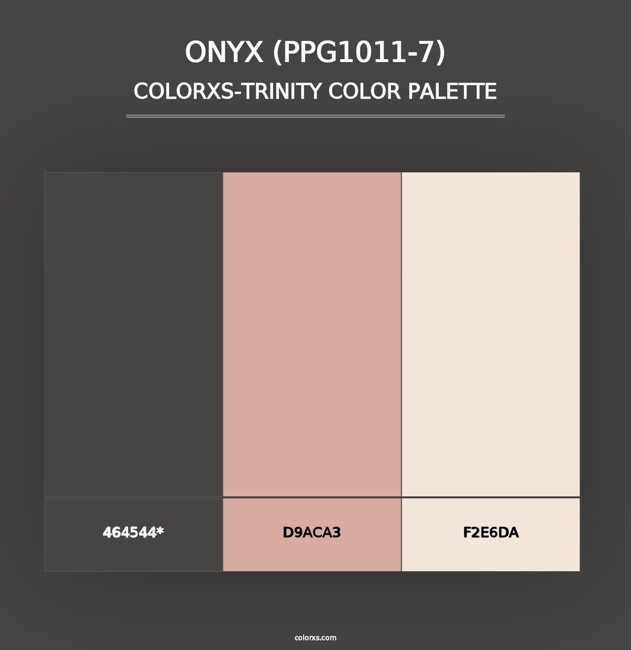 Onyx (PPG1011-7) - Colorxs Trinity Palette