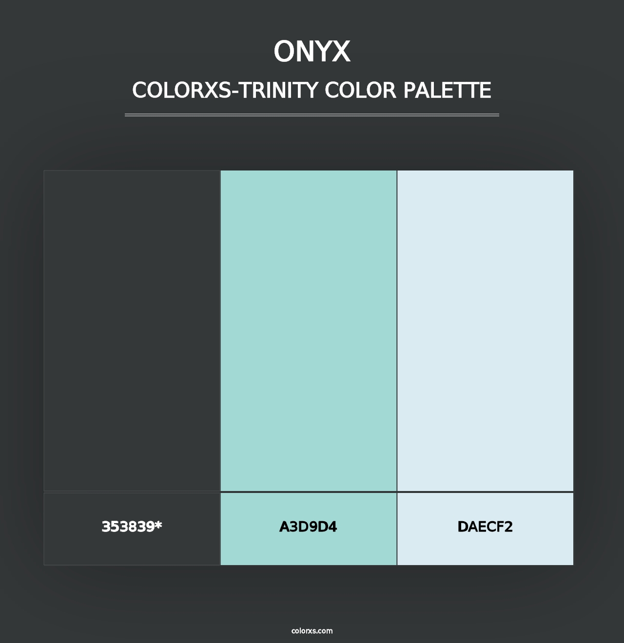 Onyx - Colorxs Trinity Palette