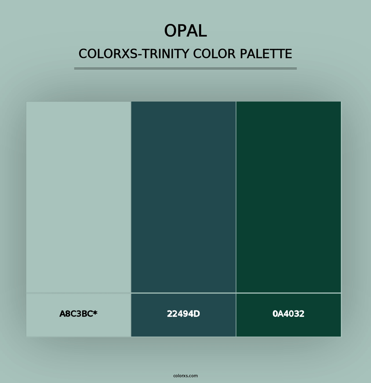 Opal - Colorxs Trinity Palette