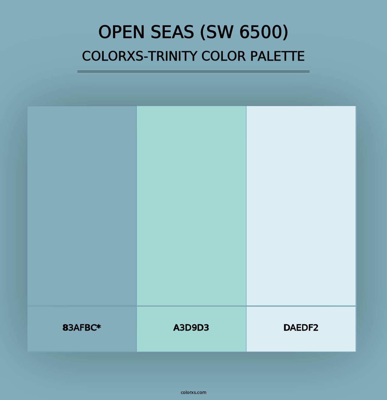 Open Seas (SW 6500) - Colorxs Trinity Palette