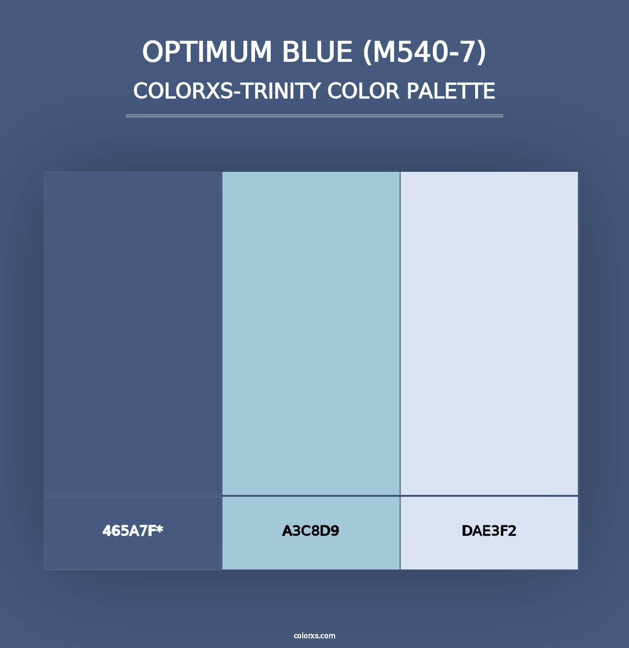 Optimum Blue (M540-7) - Colorxs Trinity Palette