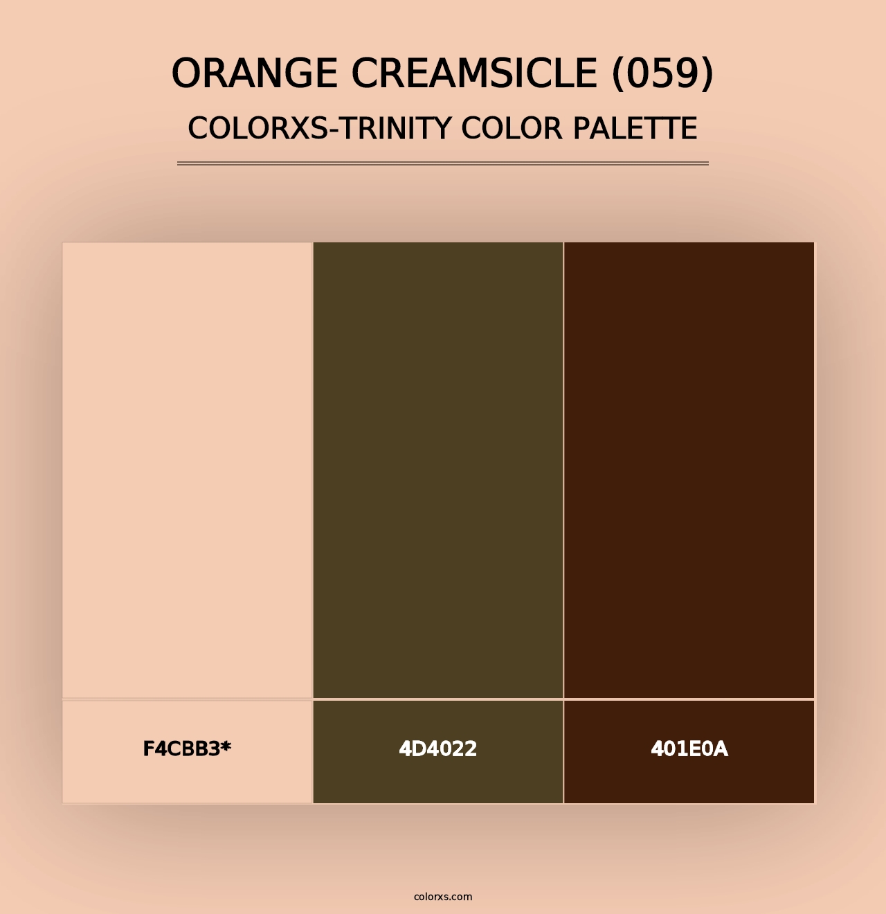 Orange Creamsicle (059) - Colorxs Trinity Palette