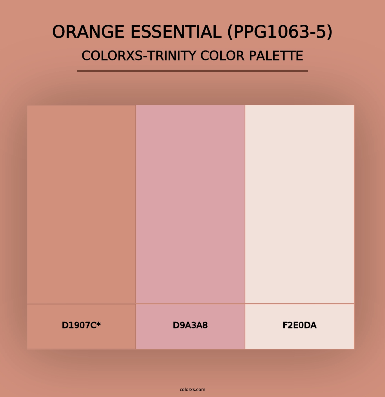 Orange Essential (PPG1063-5) - Colorxs Trinity Palette