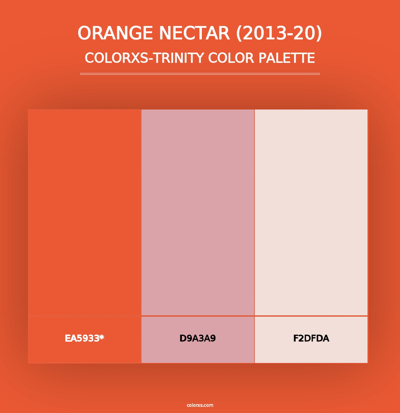 Orange Nectar (2013-20) - Colorxs Trinity Palette