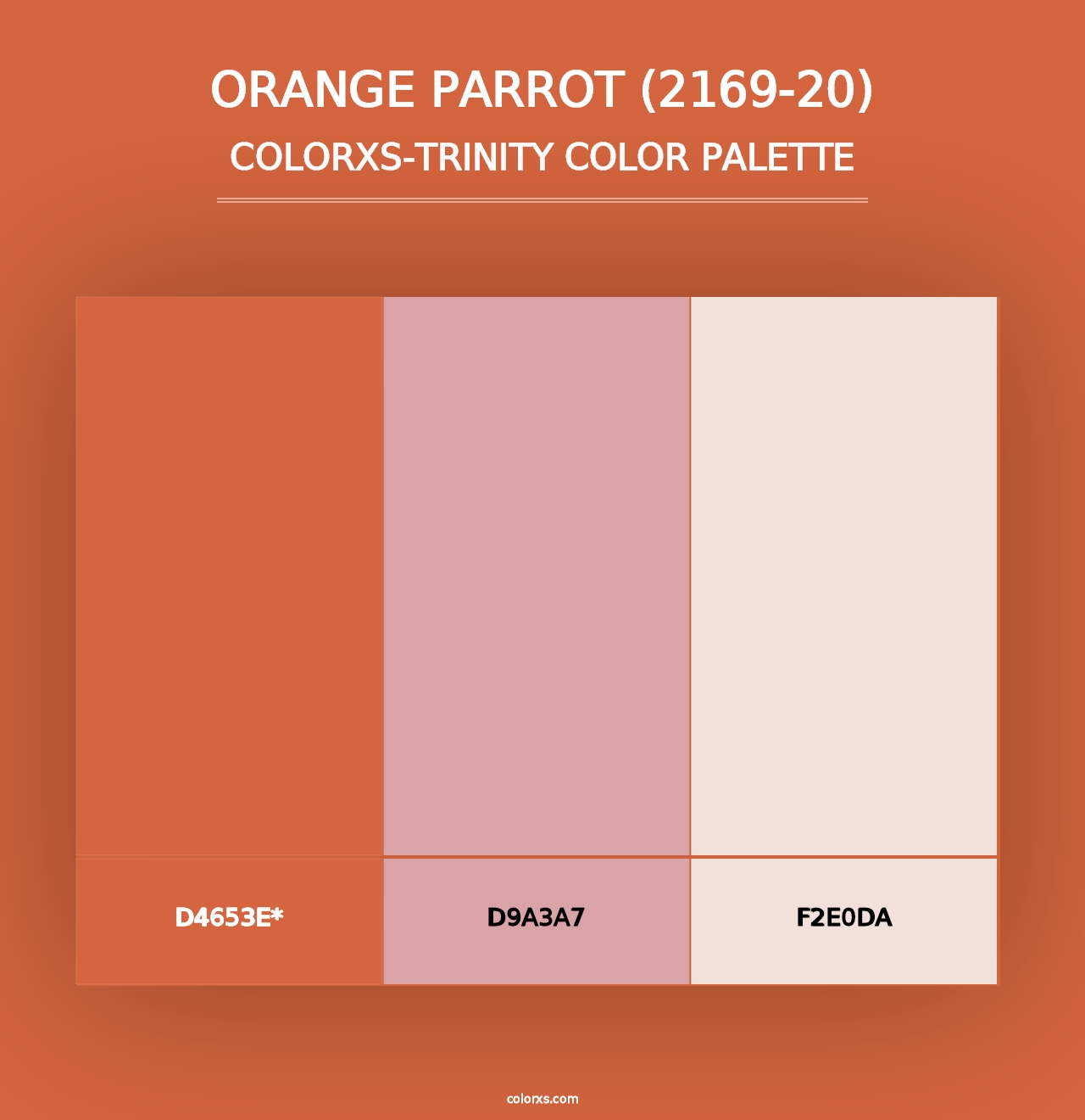 Orange Parrot (2169-20) - Colorxs Trinity Palette