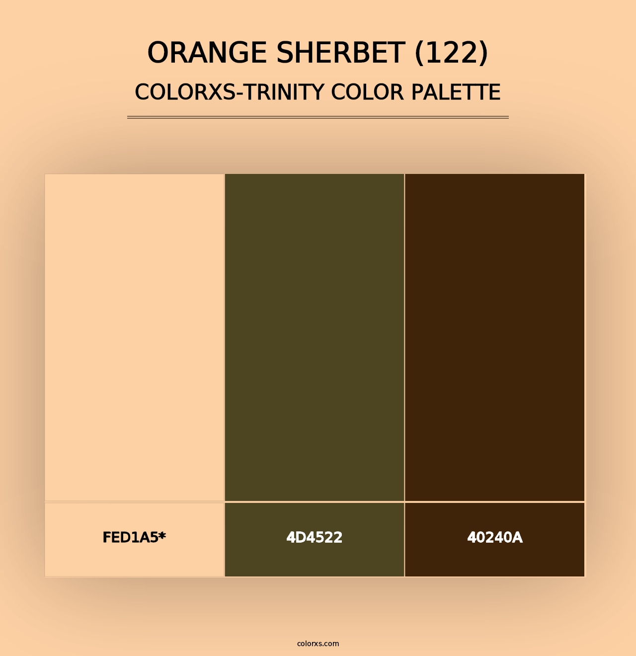 Orange Sherbet (122) - Colorxs Trinity Palette