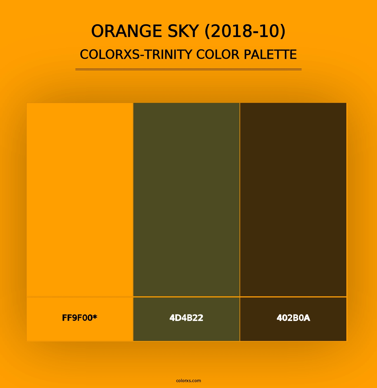 Orange Sky (2018-10) - Colorxs Trinity Palette