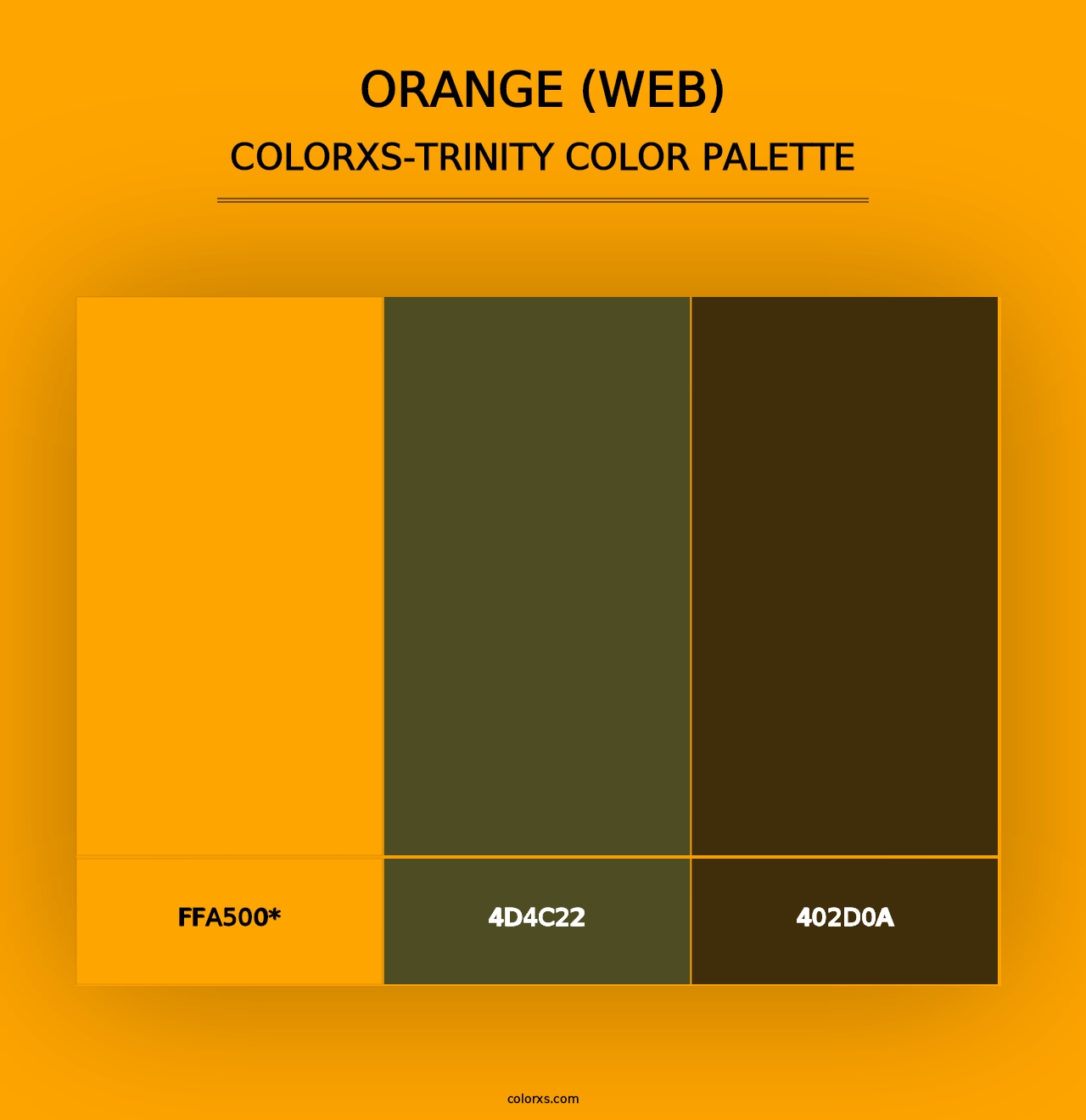 Orange (Web) - Colorxs Trinity Palette