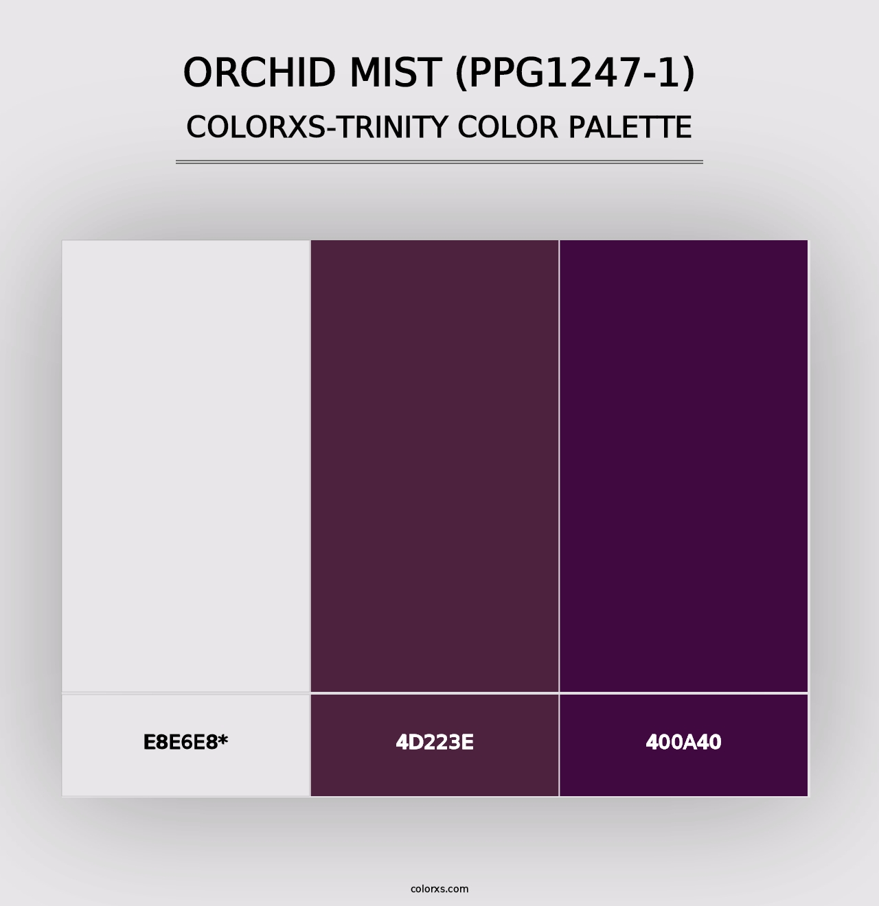 Orchid Mist (PPG1247-1) - Colorxs Trinity Palette