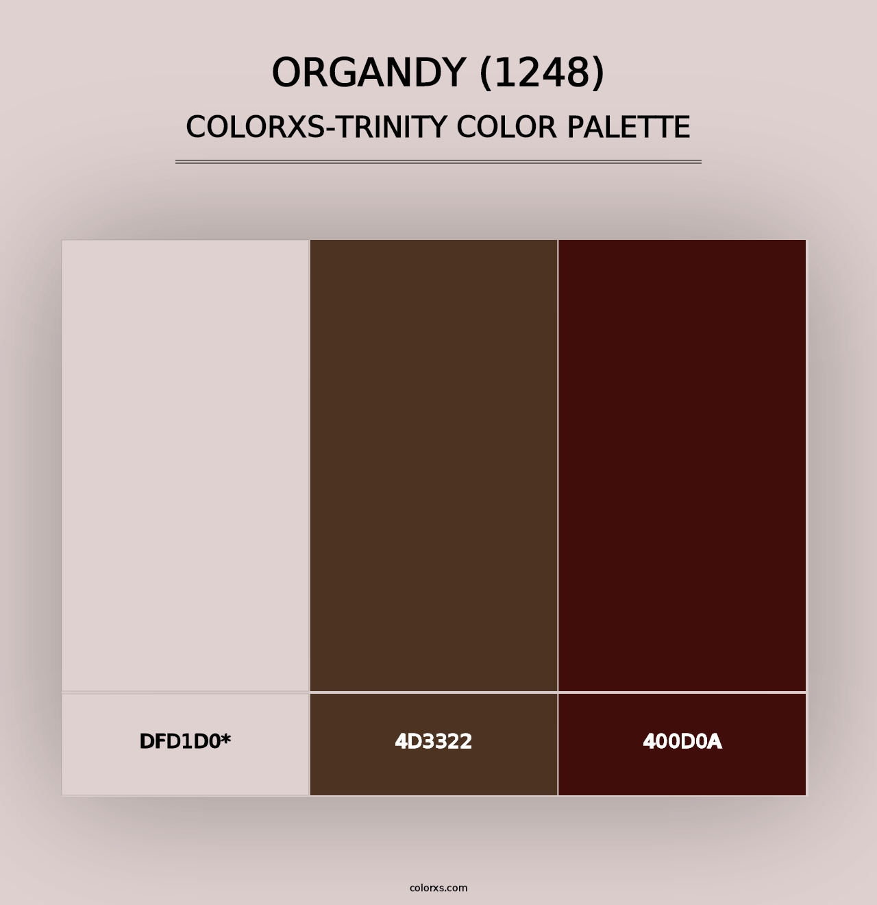 Organdy (1248) - Colorxs Trinity Palette